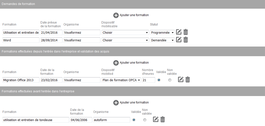 formation salarie